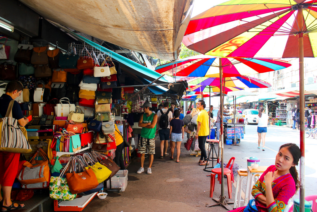 One of the many sois of Chatuchak market. 